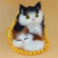 Barbie Plush ToysSimulation สัตว์แม่แมวและลูกแมวตุ๊กตายัดนุ่น