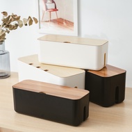 Simple Wire Storage Box Extension Cord Storage Box Cable Organizer Hub Desktop Power Socket Box Wire