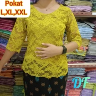 SHOOPI ATASAN BLUS BROKAT WANITA/BLUSS SEMI PRANCIS KEKINIAN CANTIK TERBARU TANGAN LURUS