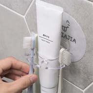 ที่วางแปรงสีฟันพลาสติกชั้นเก็บยาสีฟันที่โกนหนวดเครื่องจ่ายแปรงสีฟันห้องน้ำอุปกรณ์เสริมในห้องน้ำ