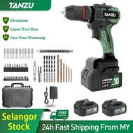 【Ready Stock】Tanzu TZ-Z-80 MT-21V Brushless Cordless Drill Impact Drill Screw Driver For Drilling Wood Concrete Wall Metal Plate One Year Warranty