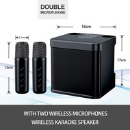 【Bisa COD】UNIG Speaker Bluetooth Super Bass Salon Karaoke 2 mic Wireless Speaker aktif Murah Full Ba