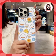 So Cool Cheese Duck Hologram Printing case oppo a55 4g a3 NFC a3x a15 a16k a18 a16e a17 a17k a1k rea