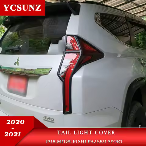 ABS Tail Lights Cover For Mitsubishi Pajero Sport 2020 2021 2022 2023 Accessories Montero Sport 2020
