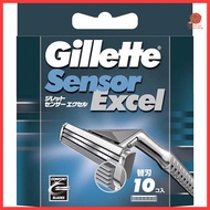 Gillette Sensor Excel Single Pack Replacement Blades 10 Pieces Shaving Razor for Men Replacement Bla