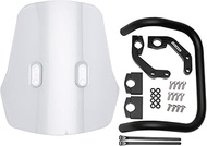 ZETA CRF250L CRF250M Adventure Windshield ZE70-1001 Screen with Mounting Bar