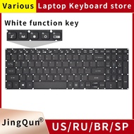 Russian US/BR/SP Laptop Keyboard With Backlight For Acer Aspire 3 A315-21 /31G A315-41 A315-51 A315-53G N17C4 A615-51 A717-72g