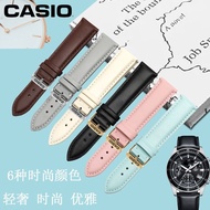 สายนาฬิกา Casio หนังแท้สำหรับ LTP-1094Q/V300/1095/1183/LTH-1060 สร้อยข้อมือผู้หญิง