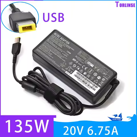 20V 6.75A 135W Laptop Charger For Lenovo Legion Y520-15IKBA Y520-15IKBM Y520-15IKBN Y530-15ICH Y7000