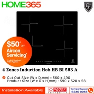 EF 4 Zones Domino Induction Hob HB BI 583 A