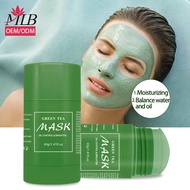 Y Export Green Tea Solid Apply Mud Mask Deep Cleansing Remove Blackheads Apply Mask Stick 40g Exclusive Supply