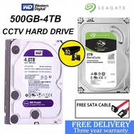 New 3.5" WD Purple hdd /Seagate SkyHawk 500gb/1tb/2tb/3tb/4tb CCTV Hard disk Hard Drive