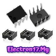 NE555P NE555 555 IC Timer 8 Pin DIP DIP-8 DIP8 IC Base Socket 8Pin