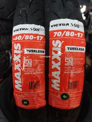 Paket ban luar Maxxis Victra 60 80 17 dan 70 80 17 Tubeless PRODUKSI BARU FREE PENTIL