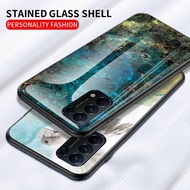 OPPO Reno5 Reno5 Pro hard phone marble case cover glass