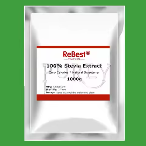 Best 100% Stevia Leaf Extract Powder Aluminum Foil Bag Packing Steviosides Powder for Global Distrib