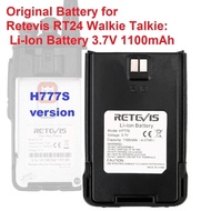 Singapore stock, Original Retevis RT24 Walkie Talkie Battery H777S (new version) Li-Ion Battery 3.7V