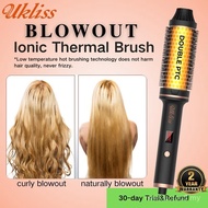 UKLISS BLOWOUT BOOST Ionic Thermal Brush Pembentuk Rambut 1.25 inci, Sisir Pembentuk Rambut, Penstai
