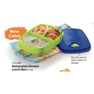 Tupperware Divided lunch box 1L 3 compartment microwaveable lunch box / bekas makanan bekal nasi