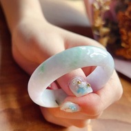 春帶彩翡翠手鐲 | 14圍 | 天然緬甸玉A貨翡翠 | 送禮