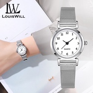 LouisWill Women's Watch Fashion Digital Dial Design Watch Fine Mesh Strap Watch Fashionable Minimalist Watch Quartz Watch Belt Watch Wristwatch for Women Ladies