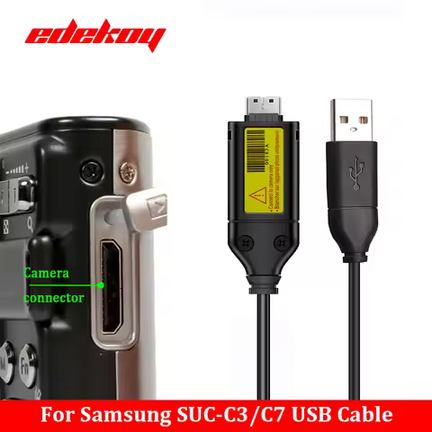 For Samsung SUC-C3/C7 USB Data Cable – Data Transfer & Charging 2-in-1, Compatible with ES55/PL20/WB