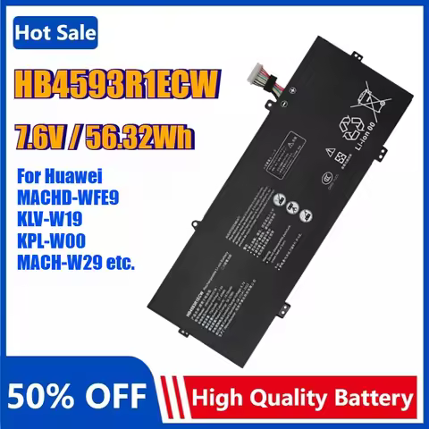 HB4593R1ECW Battery for Huawei Magicbook14 2019 I7 8550U I5 8250U R5 2500U Matebook 14 2020 X Pro 13