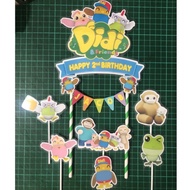 Didi & friends cake topper set of 7