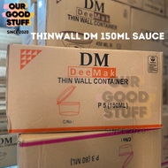 Thinwall DM Sauce Cup 150ml Plastic Sauce Container 150ml Sambal Cup/ 150ml Sauce Container 150ml Sa