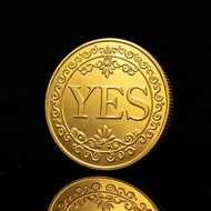 YES/NO Decision-making Coin Creative Magic Coin Lucky Medal