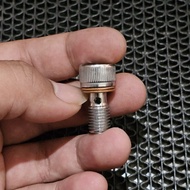 Banjo bolt caliper banjo bolt master brake stainless SS 304 Custom lathe PITCH THREAD 1.0