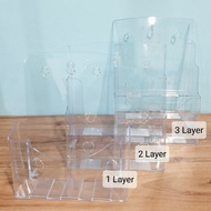 A4 Paper Stand / Paper Stand / A4 Holder Stand / Brochure Stand / Magazine Display Stand / Transpare