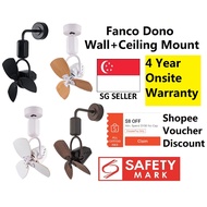 Fanco Corner Fan DONO 16 inch (Ceiling + Wall Mounting)90
