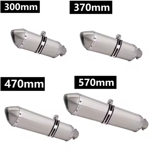 51MM Motorcycle Stainless steel Exhaust Pipe for ninja400 R3 Z900 S1000RR MT-07 pcx160 duke390 R1 57