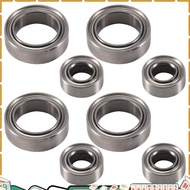 8Pcs Ball Bearings 4X8X3mm 8X12X3.5mm for   E18  1/18 RC Car Spare Parts A949 A959 A969 A979 A959-B 