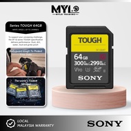 ( SONY Malaysia Card ) - Sony 64GB SF-G Tough Series UHS-II SDXC Memory Card For Sony A7IV | A7III |