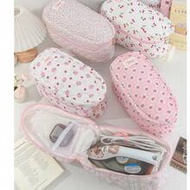 1 Pc Quilted Strawberry Steam Iron Storage Bag Iron Storage Case Handle Foldable Reusable Decorative