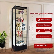Display Cabinet Transparent Glass Cabinet Display Shelf Glass Display Cabinet