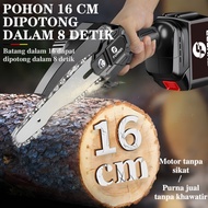 FUYAON Mesin Chainsaw 6 Inch Cordless Chainsaw 36V Gergaji Baterai