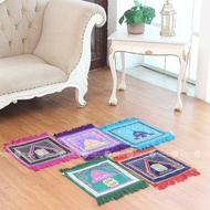 Velteksa Turkish Prayer Rug, Square Prostration, Prayer Rug, Feather Material, Hajj and Umrah Souven