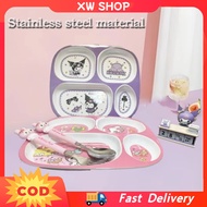 Sanrio plate kuromi cutlery set Melody baby plate set Cinnamoroll plate for kids baby food plate set