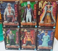 【免運】金證 DXF 海賊王 ONE PIECE STAMPEDE 劇場版 魯夫 LUFFY 薩波 SABO  斯摩格 SMOKER 巴基 BUGGY 羅布 路奇 ROB RUCCHI 克洛克達爾 CROCODILE 公仔，共6盒