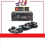 BBURAGO Burago <F1 Series> 1:43 F1 RACING AMG Petronas F1 Team 2024 F1W15 63 Die Cast Car Models <18