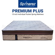 SpinaRez Premium Plus Mattress 13 inch Individual Pocket Spring Mattress (King/Queen/Super Single/Si