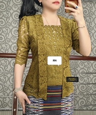 KEBAYA DF ATASAN SEMI PRANCIS/BLUS SEMI RENDA/BAJU KEBAYA WANITA KEKINIAN/KEBAYA PESTA VIRAL 2023