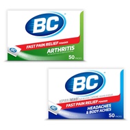 BC Powder | Fast Pain Relief | Arthritis | Aspirin (NSAID) & Caffeine | 50 Count and BC Powder | Fas