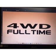 4 wd full time stiker