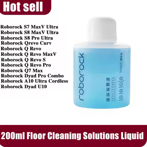 200ml Original Roborock S8 Pro Ultra S8 MaxV Ultra S7 MaxV Ultra Q5 Q7 Qrevo Curv Floor Cleaning Sol