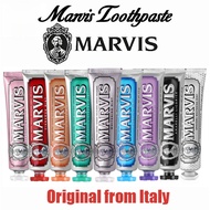 Marvis Toothpaste 85ml/75ml Fluoride Brightening Freshens Breath（original form Italy）