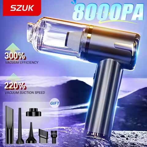 SZUK Portable Car Vacuum Cleaner 8000Pa Powerful Wireless Vacuum Cleaner Strong Suction Handheld Min